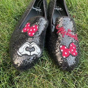 Mickey Mouse Sparkly Slide on Shoes